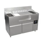 image of Krowne AL24-LAB48-R 48" Alchemy Series Underbar Ice Bin/Cocktail Unit - Refrigerated Base