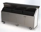 image of Lakeside 173672 Portable Back Bar, 96"L X 52"H X 26"D