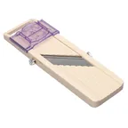 image of Louis Tellier BN9 - Manual Mandoline Slicer, 3 Stainless Steel Blades, 0.3-5mm Adjustable, ABS Plastic Frame