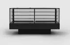 image of MarcRefrig ELISA QB-1250 S/C Curved Bakery Display 49×38×52in Silver SS 4 Shelves Self‑Cont ETL/NSF