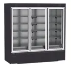 image of Hydra-Kool HK-GDT-80-S Dual-Temp Merchandiser 78" W, Black 3-Section Reach-In, R290