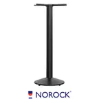 image of Oak Street B17DISCNR-BAR 17" Dia. Norock Sol Table Base, Bar Height, Steel, Black Finish