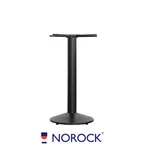 image of Oak Street B17DISCNR-STD Norock Sol Table Base, 17" Dia., 2.4" Steel Column, Black Finish