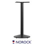 image of Oak Street B21DISCNR-BAR 21" Dia. Norock Sol Table Base, Bar Height, Black Finish, Steel