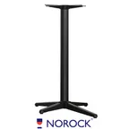 image of Oak Street B2230NR-BAR 30x22 Norock Trail Table Base, Bar Height, Black Finish, Steel