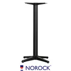 image of Oak Street B22NR-BAR 22" Dia. Norock Trail Table Base, Bar Height, Sandstone Black Finish, Steel