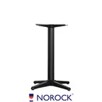 image of Oak Street B22NR-STD 22" Dia. Norock Trail Table Base, 28-1/5" Dining Height, Steel, Sandstone Black Finish