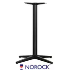 image of Oak Street B30NR-BAR 30" Dia. Norock Trail Table Base, Bar Height, Steel, Black Finish