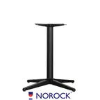 image of Oak Street B30NR-STD Norock Trail Table Base, 30" dia. base, 2.9" steel column, dining height, black finish