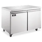 image of Omcan USA 50103 36" 2-Door Undercounter Freezer, Stainless Steel, 8.7 cu. ft., Auto Defrost