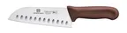 image of Thunder Group SLKF408BR Santoku Knife, 7" Blade, Hollow Ground, Brown Polypropylene Handles