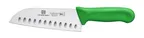 image of Thunder Group SLKF408GR Santoku Knife, 7" Blade, Hollow Ground, Green Polypropylene Handles