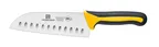 image of Thunder Group SLKF511 Santoku Knife, 7" Blade, Hollow Ground, Soft-Grip Handles