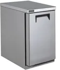 image of QualServ UCRE327-SS11A 27" 1-Door Undercounter Refrigerator, Stainless Steel, Front Breathing, 6.39 cu. ft.