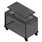 image of Winholt SS-BC-2748-INSULIB-HDC Ice Cart Black 28.6"W x 53.2"L x 35.1"H Insulated 8" Bin NSF