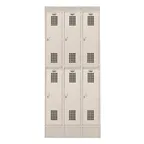 image of Winholt WL-6-ST Locker w/ Double Tier, 3 Columns, 2 Lockers Per Column - 12"D x 36"L x 83.9"H