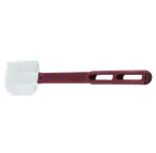 image of Vollrath 52010 High‑Temp Spatula, 10" Silicone Blade, Red Handle, Resists 500°F, NSF Dishwasher Safe