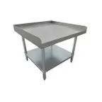 image of Serv-Ware ESS2460W-CWP 60" Deluxe Series Stainless Steel Equipment Stand - 18 gauge undershelf