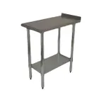 image of Serv-Ware FTG-3018-4 Work Table,Stainless Steel Top w/ 1-1/2"H rear - 18"W x 30"D x 34"H - 18/430