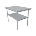 image of Serv-Ware T1896CWP-4 Economy Series Work Table,  Stainless Steel Top / 96"W x 18"D -18/430