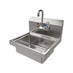 image of American Tables & Seating MET-HS-1512S 12" Wall Mounted Hand Sink with Faucet - 20 gauge
