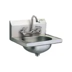 image of Eagle Group HSA-10-8F 18" Wall Mounted Hand Sink with Faucet 