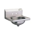 image of Eagle Group HSA-10 18" Wall Mounted Hand Sink without Faucet 						