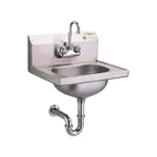 image of Eagle Group HSA-10-FA-3VP 18" Wall Mounted Hand Sink with Faucet & P-trap / flyer