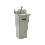 image of Eagle Group HSA-10-FA-PE 18" Pedestal Mounted Hand Sink w/ e-Faucet, Electronic Eye & Soap Dispenser