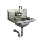 image of Eagle Group HSA-10-FA 18" Wall Mounted Hand Sink with Faucet & P-trap
