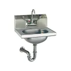 image of Eagle Group HSA-10-FAW-3VP 18" Wall Mounted Hand Sink with Wrist Faucet & P-trap/ flyer