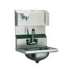 image of Eagle Group HSA-10-FDP-1X 19" Wall Mounted Hand Sink with Faucet, Soap & Towel Dispenser / flyer