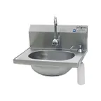 image of Eagle Group HSA-10-FE-B-DS 18" Wall Mounted Hand Sink with e-Faucet, e-Eye & Soap Dispenser