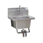 image of Eagle Group HSA-10-FK-X 18" Wall Mounted Hand Sink w/Hands Free Faucet & Double Knee Valves / flyer