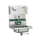 image of Eagle Group HSA-10-FLDP 19" Wall Mounted Hand Sink w/Faucet, Soap & Towel Dispenser