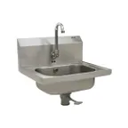 image of Eagle Group HSA-10-FOE-1X 18" Wall Mounted Hand Sink with e-Faucet, e-Eye & Overflow / flyer