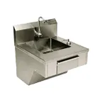image of Eagle Group HSAP-14-ADA-FE-B 22" Wall Mounted Hand Sink with e-Faucet, e-Eye, Dispensers - 16 g