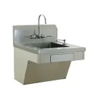 image of Eagle Group HSAP-14-ADA-FW-X 22" Wall Mounted Hand Sink w/Wrist Faucet & Dispensers / flyer