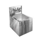 image of Glastender WHS-12 12" Wall Mounted Hand Sink with Faucet - 20 gauge