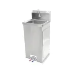 image of John Boos PBHS-F-1410-X 18" Freestanding Hand Sink w/ Hands Free Faucet & Double Foot Valves/flyer