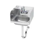 image of Krowne HS-5 15" Wall Mounted Hand Sink with Faucet & P-trap- 20 gauge / 3 Splashes