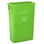 image of Alpine Industries ALP477-LGRN Slim Recyling/Trash Can, 23 Gallon Capacity