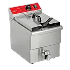 image of BakeMax BMFE010 12.2" Countertop Electric Deep Fryer, Full Pot, 12 Ibs, 208v/60/1-ph