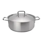image of Browne USA 5734019 Brazier, 20‑Qt., 15‑7/10" Dia. × 6‑1/10" H, Stainless Steel, Induction‑Ready