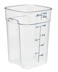 image of Cambro 22SFSPROCW135 CamSquare FreshPro 22‑qt Square Container, Polycarbonate, 11.4" Cube, NSF