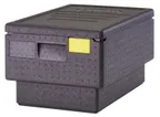 image of Cambro EPP180S110 Cam GoBox Insulated Food Pan Carrier, 45.44 qt., Top Load, Black, EPP Foam