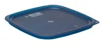 image of Cambro SFC12FPPP267 Cover – Square Polyethylene FreshPro Fits 12‑qt, 18‑qt & 22‑qt Blue, NSF