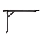 image of FLAT Tech CL2626281A Cantilever Table Base, 26x26, Wall Mount, 38x38 Max Table Top, Steel, Black Powder Coat