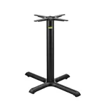 image of FLAT Tech CT2020 KX2230 Dining Height Cast Iron Table Base, 22x30 Cross Base, 3 Dia. Column