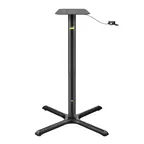 image of FLAT Tech CT2065 KX30 Adjustable Height Cast Iron Restaurant Table Base, 30x30 Base, 3 Dia. Column
